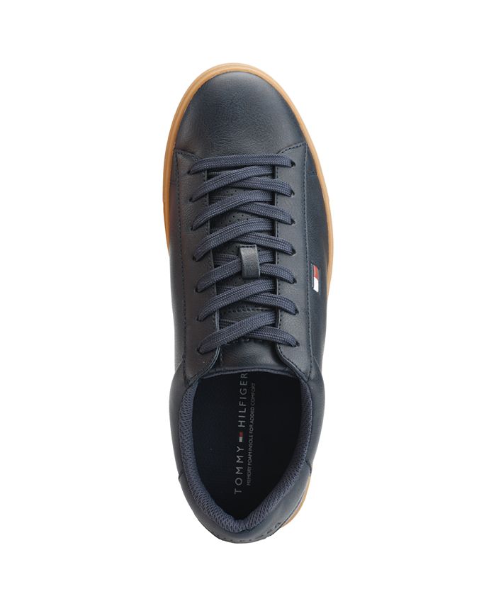 Tommy Hilfiger Men's Faux-Leather Lace Up Brecon Sneakers - Macy's