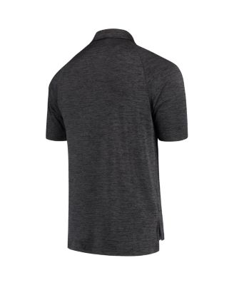 Men's Heathered Black Boise State Broncos Down Swing Polo Shirt