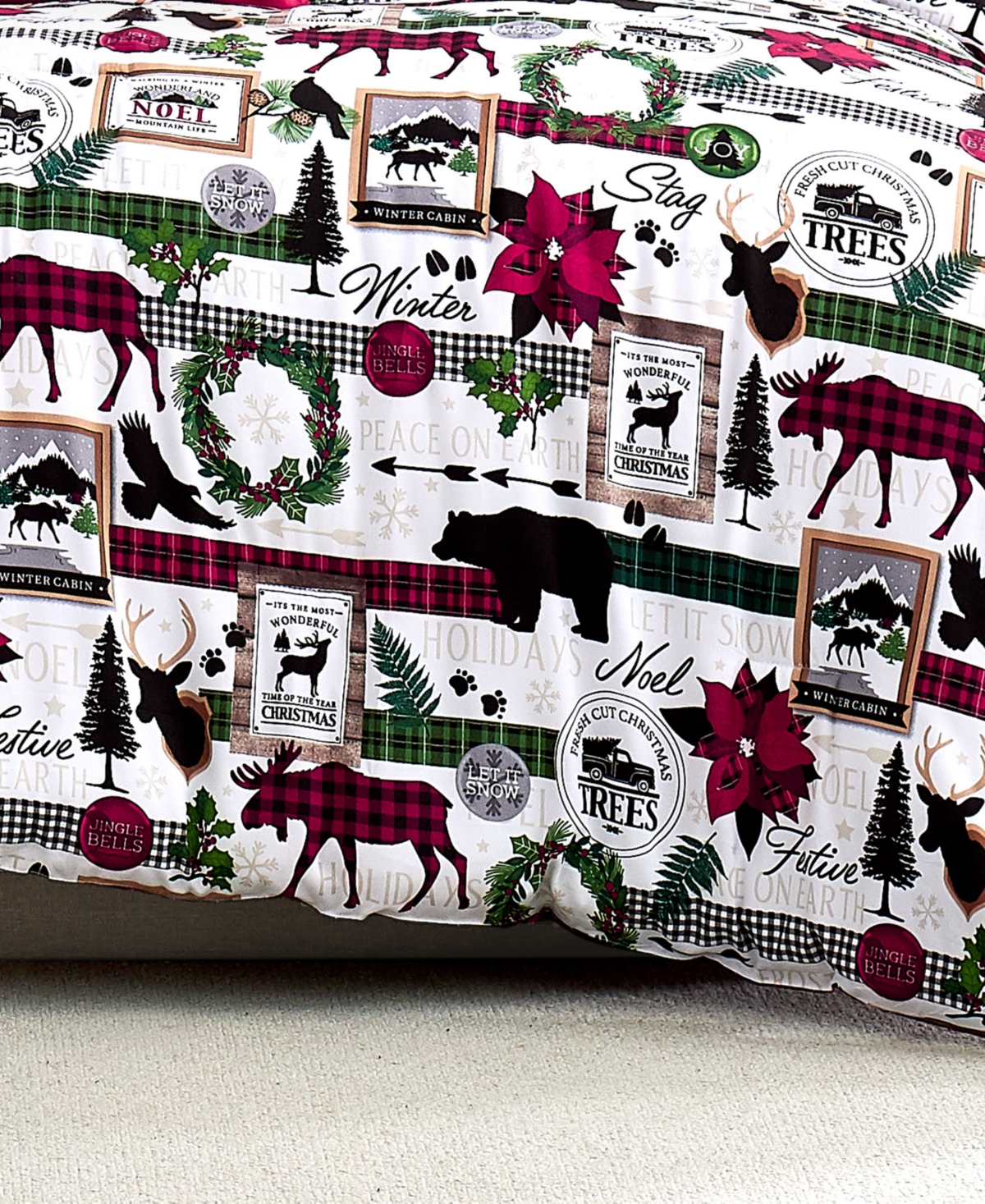 Southshore Fine Linens Merry Town Christmas Reversible 6-Pc. Comforter Set