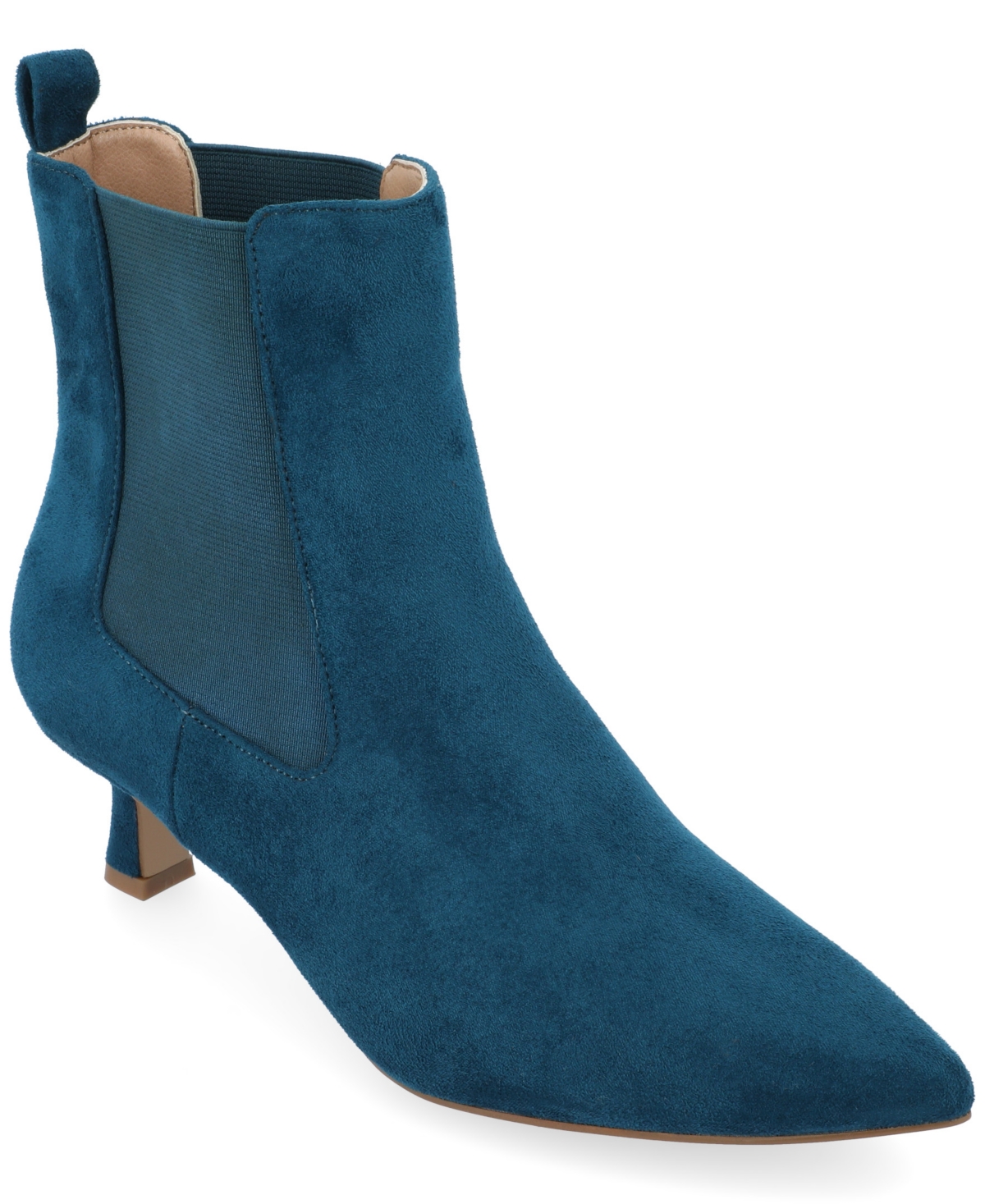 Shop Journee Collection Women's Tenlee Pointed Toe Booties In Blue