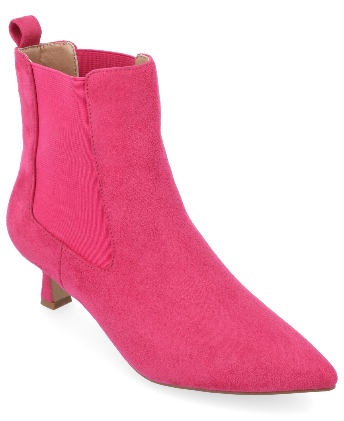 Shop Journee Collection Women's Tenlee Pointed Toe Booties In Fuchsia