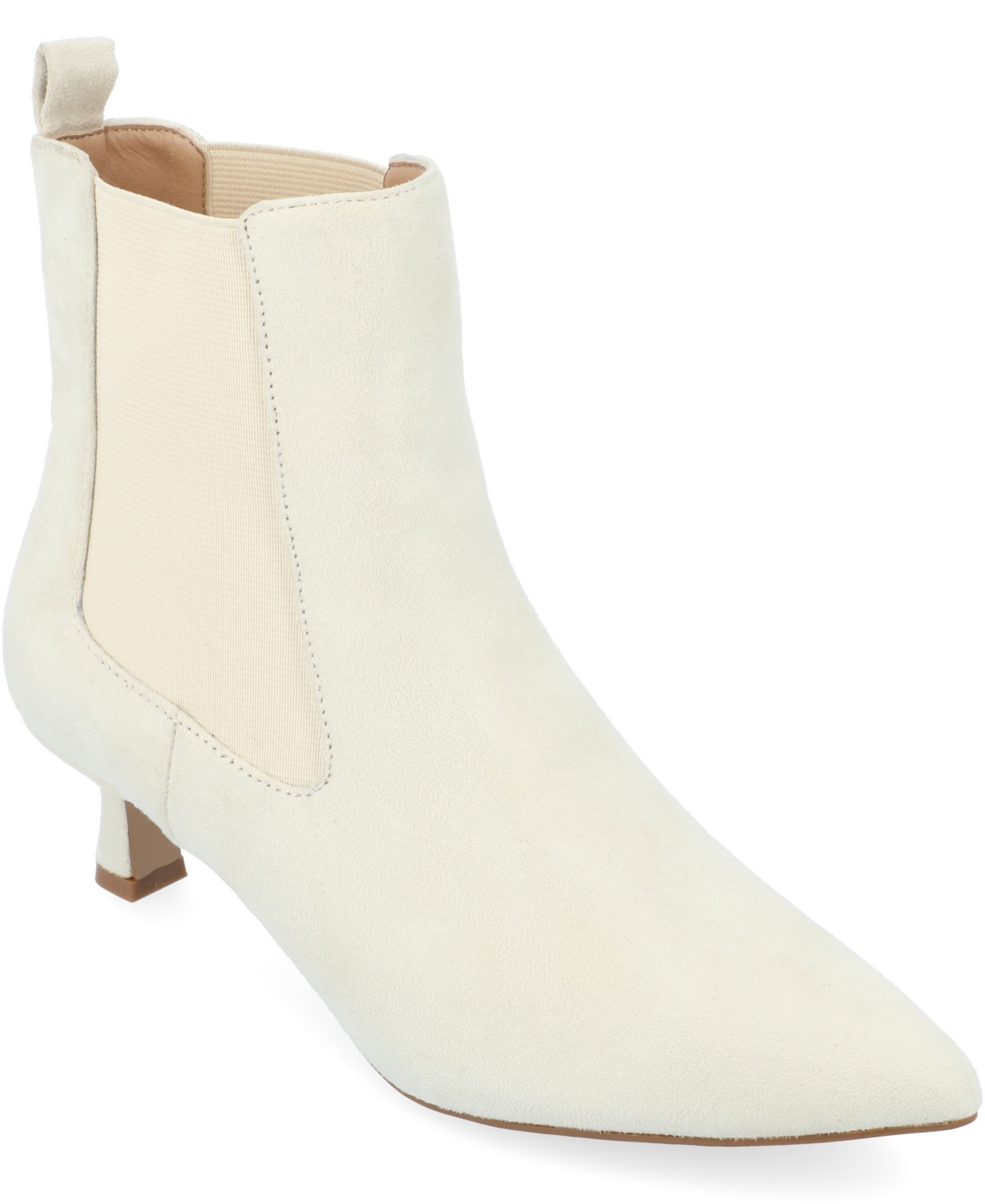 Shop Journee Collection Women's Tenlee Pointed Toe Booties In Ivory