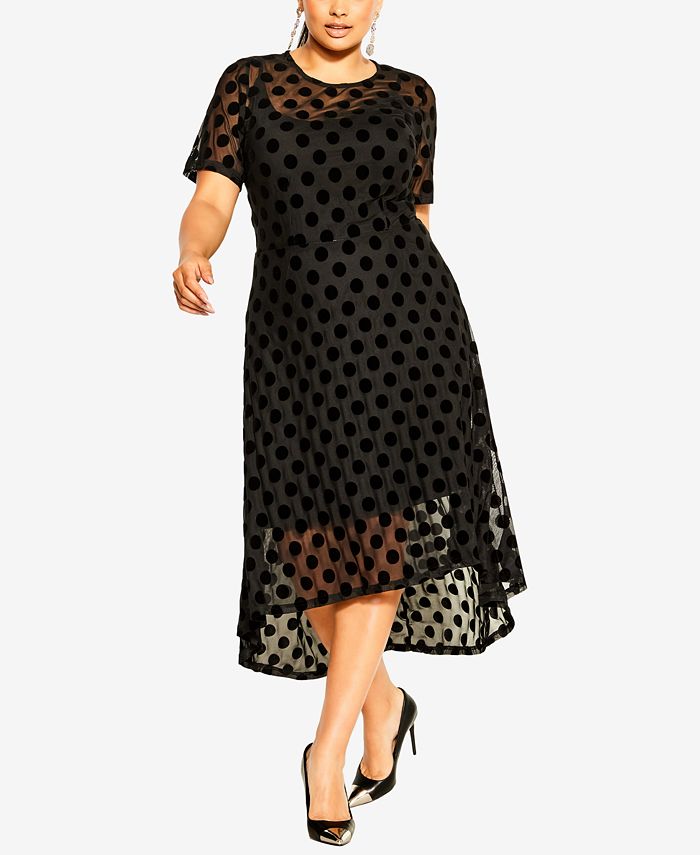 City chic spot flock new arrivals dress