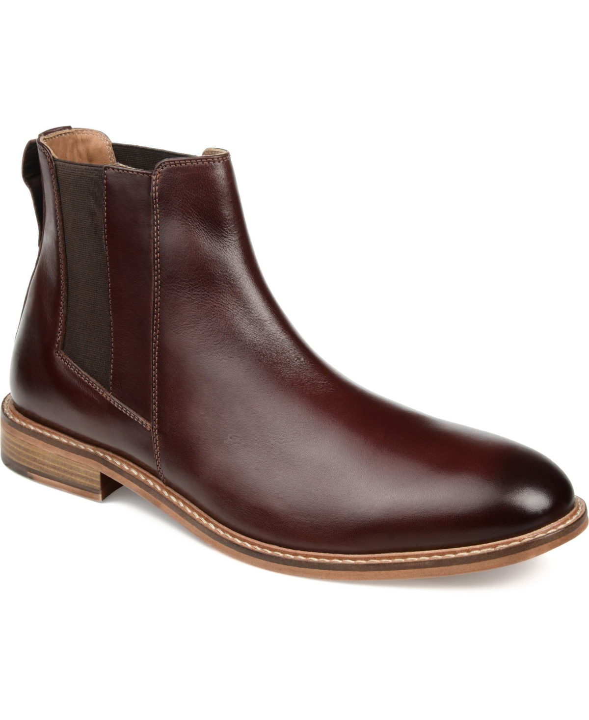 Thomas & Vine Men's Corbin Wide Width Plain Toe Chelsea Boot
