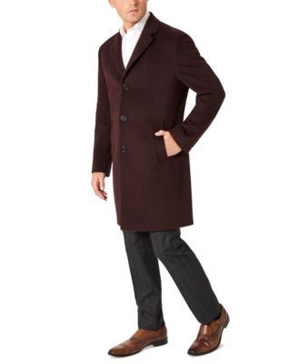 Men's Single-Breasted Classic Fit Overcoat