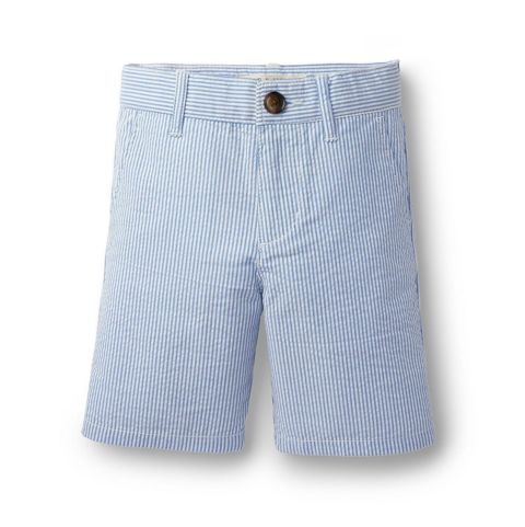 Шорты Hope & Henry Organic Cotton Seersucker Short для мальчиков-малышей, цвет: Синий