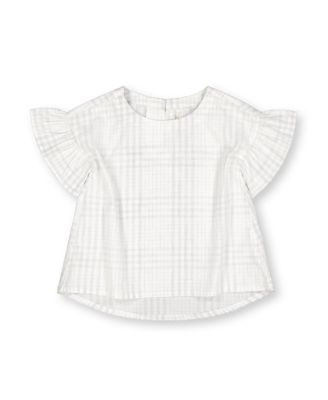 Baby Girls Hope and Henry Woven Short Ruffle Sleeve Top
