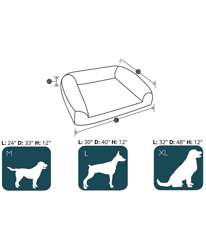 BuddyRest Romeo Advanced Orthopedic Medium Dog Bed Macy's