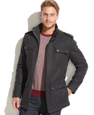 Emanuel Emanuel Ungaro Solid Wool-Blend Military Coat - Coats & Jackets ...