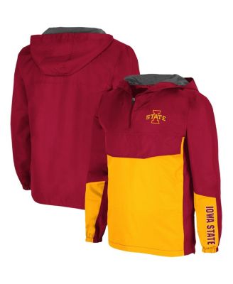 Men's Colosseum Cardinal Iowa State Cyclones Freeway Theory Quarter-Zip ...