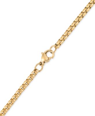 Crystal Angel Disc 24 Pendant Necklace in Gold-Tone Ion-Plated Stainless Steel