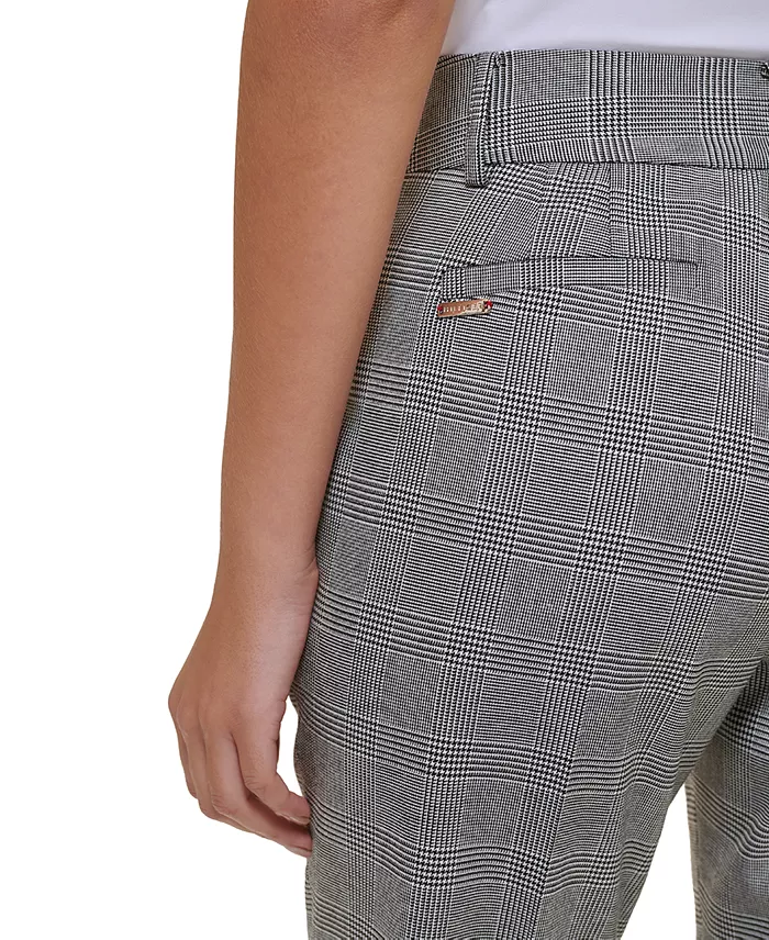 Women's Glen Plaid Sutton Boot-Leg Trousers - thumbnail 4