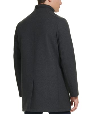 Men's Wool Button Car Coat