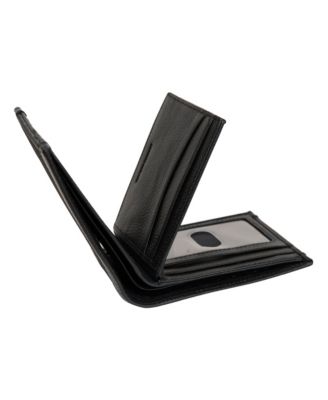 Men's Logo Rubber Leather Bifold Wallet