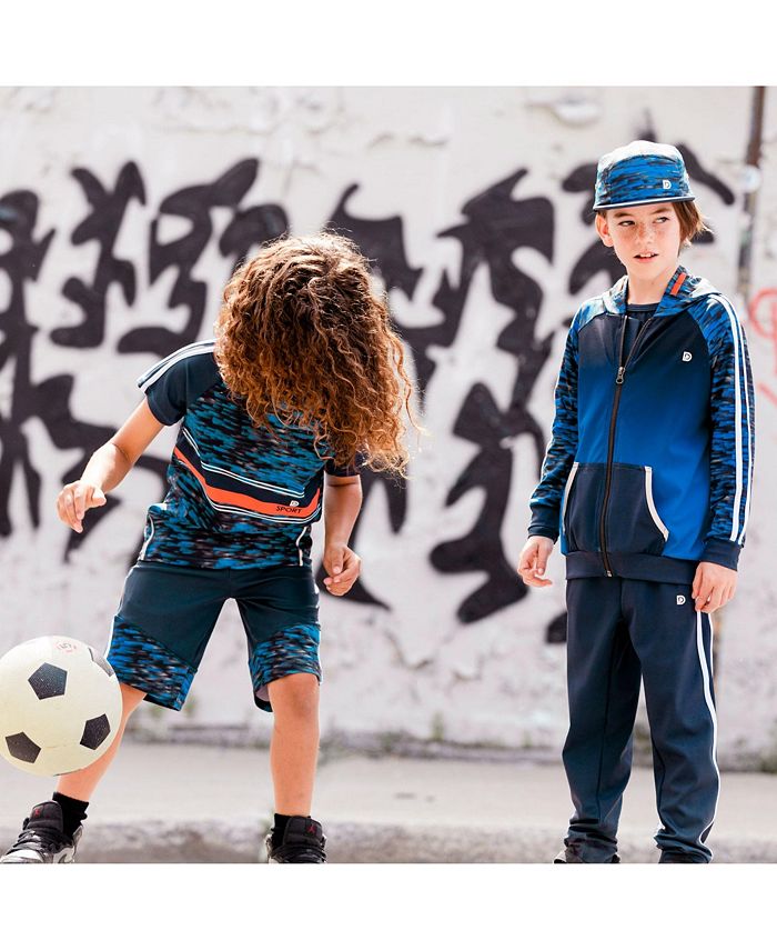 Deux par Deux Boy Athletic Pants Navy Blue And White ToddlerChild