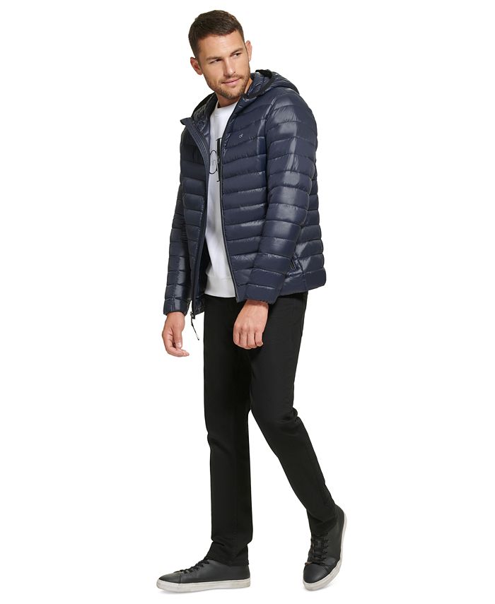 Calvin Klein Men's Hooded & Quilted Packable Jacket Macy's