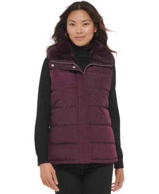 Calvin Klein Faux Fur Collar Puffer 