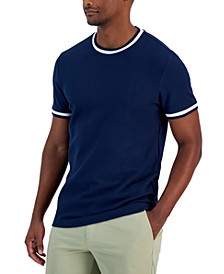 Men&apos;s Tipped Textured Piqué T-Shirt&comma; Created for Macy&apos;s