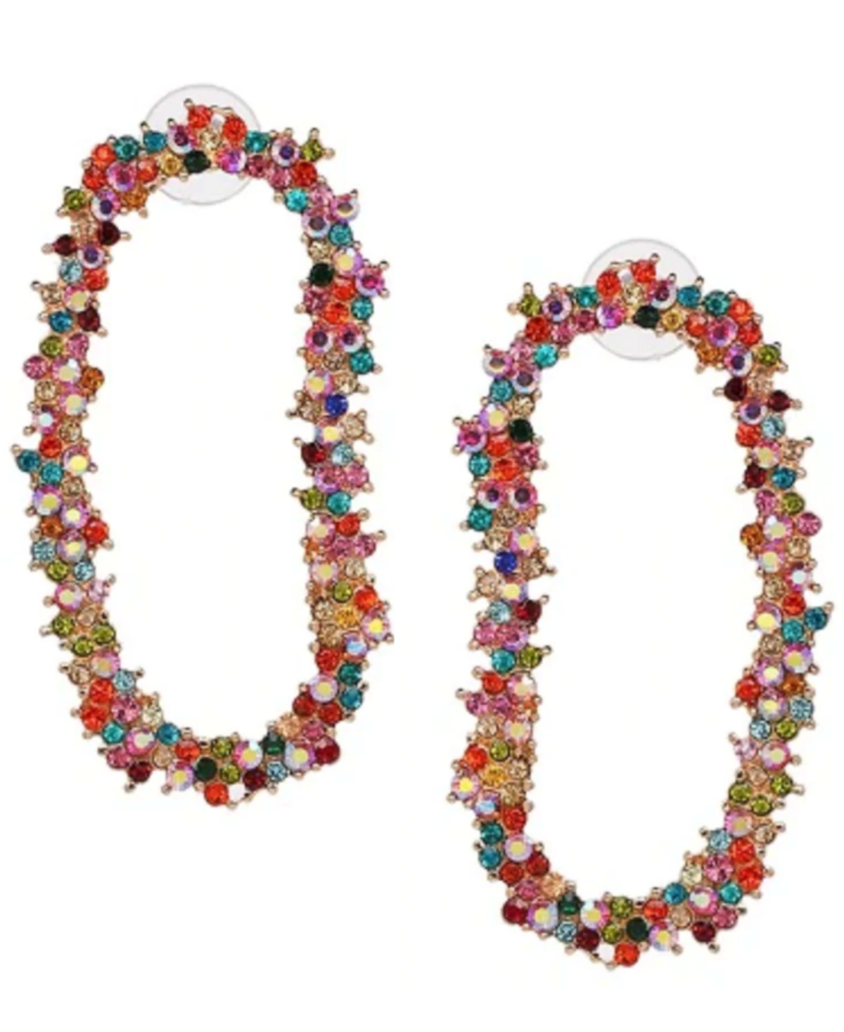 Accessory Concierge Women's Crystal Garland Drop Earrings In Multicolor