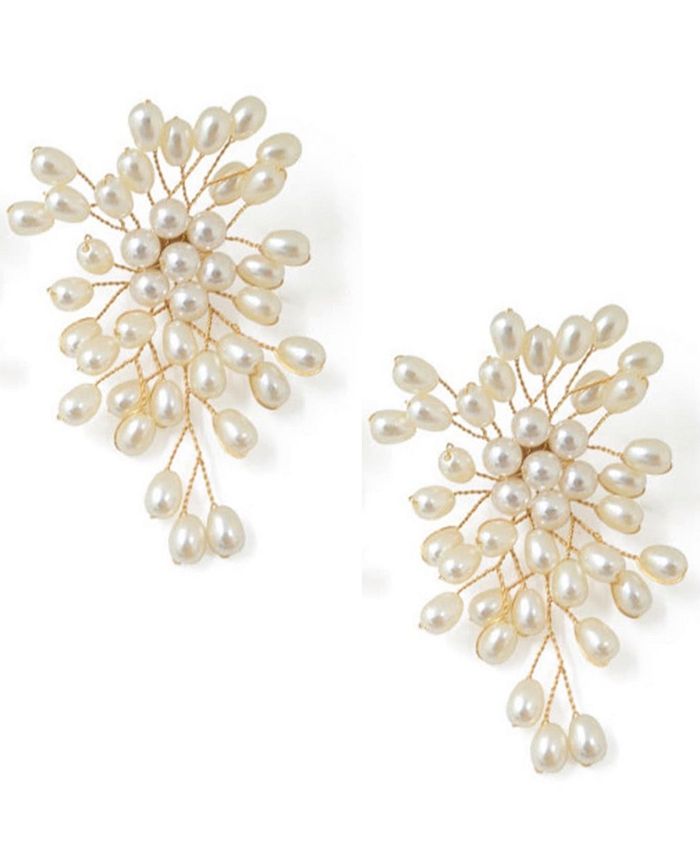 Accessory Concierge Women's Cultured Freshwater Pearl Burst Earrings Macy's