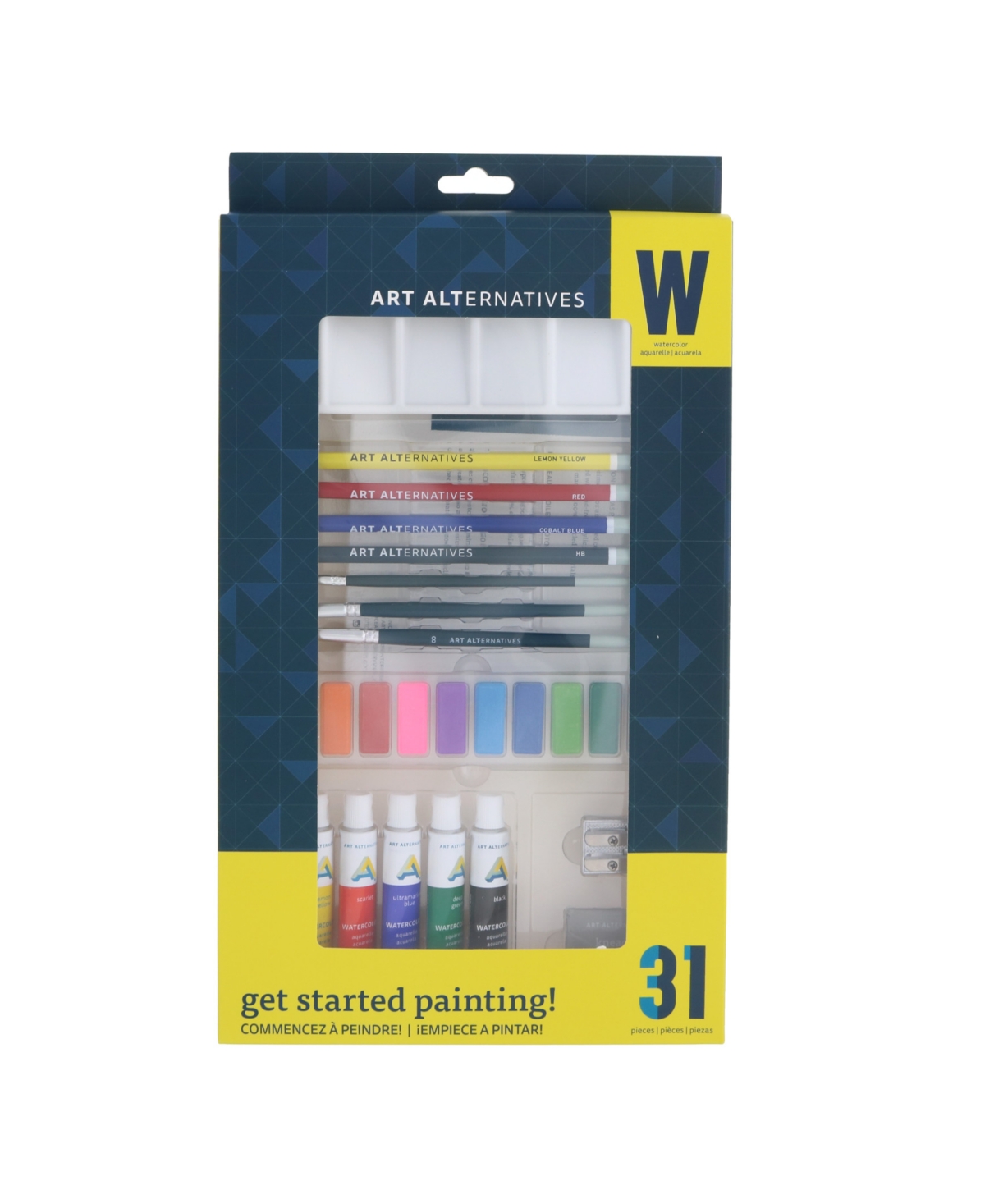 Get Started Watercolor 30 Piece Set - Multi