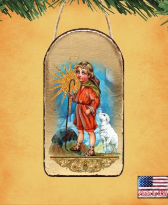 Shepherd Wooden Greek Christian Orthodox Icon Ornament