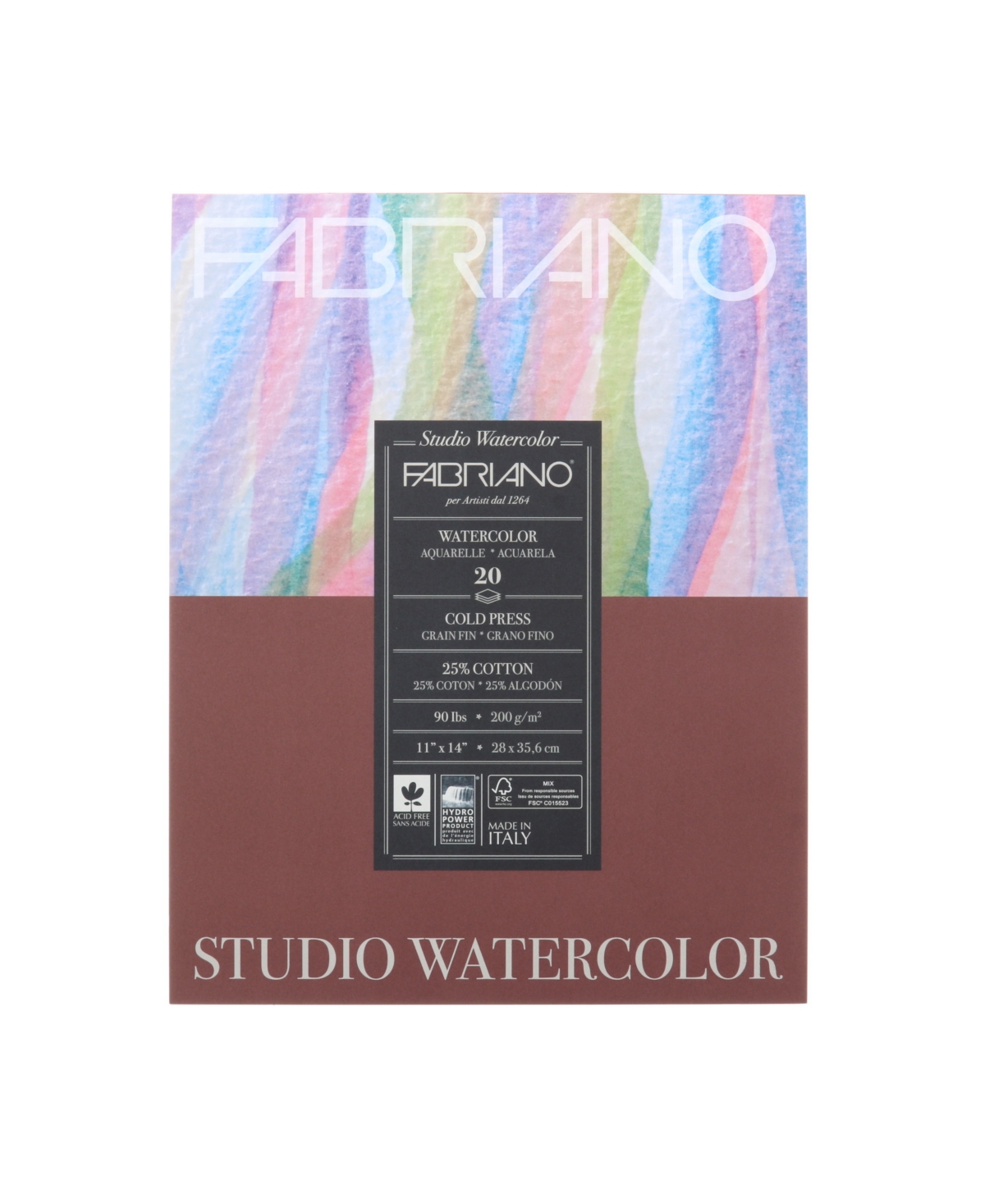 Studio Cold Press Watercolor Pad, 11" x 14" - White