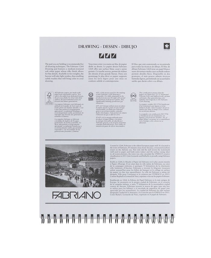 Fabriano 1264 Drawing Pad, 11" x 14" Macy's