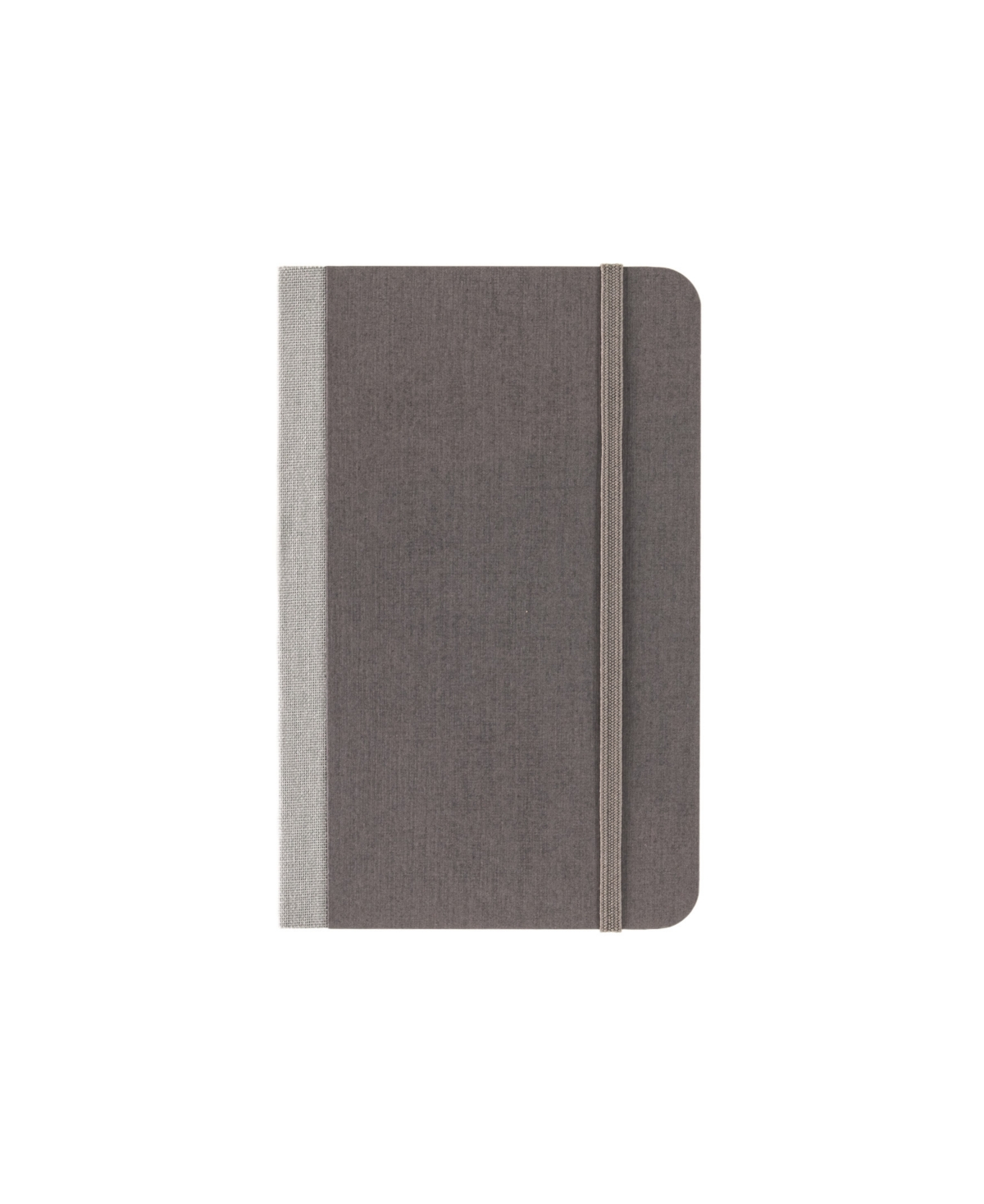 Ecoqua Plus Fabric Bound Dotted Notebook, 3.5" x 5.5" - Gray