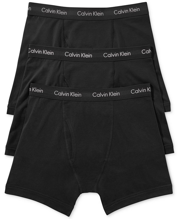 Calvin Klein Men's Cotton Stretch Boxer Briefs 3Pack NU2666 & Reviews