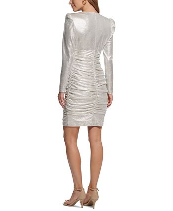 Vince Camuto Women s Ruched Long Sleeve Bodycon Dress Macy s