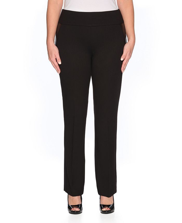 Cooper & Ella Women's Pull On Bootcut with Pleather Pants - Macy's