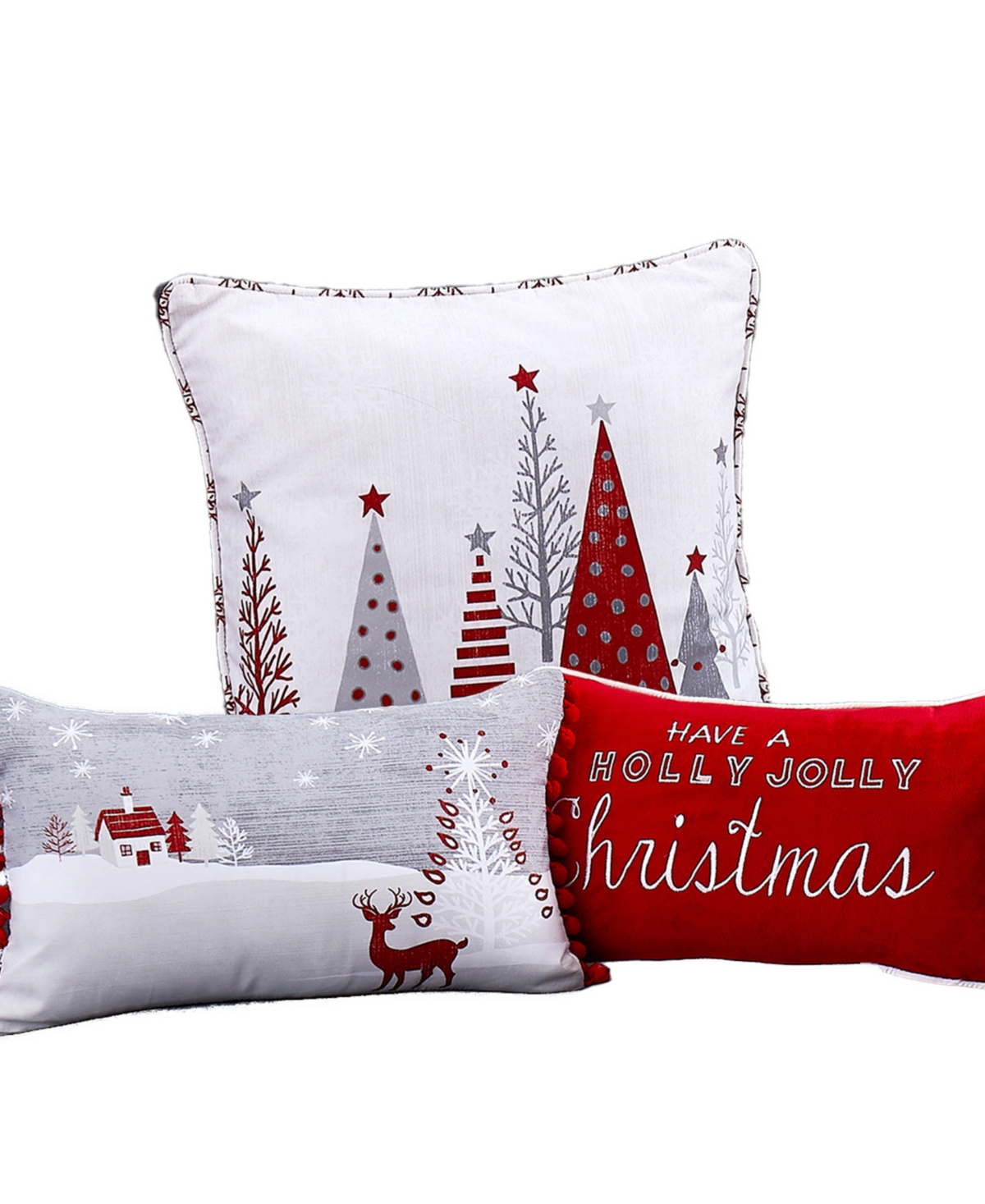 Southshore Fine Linens Holly Jolly Lane Reversible 6-Pc. Comforter Set