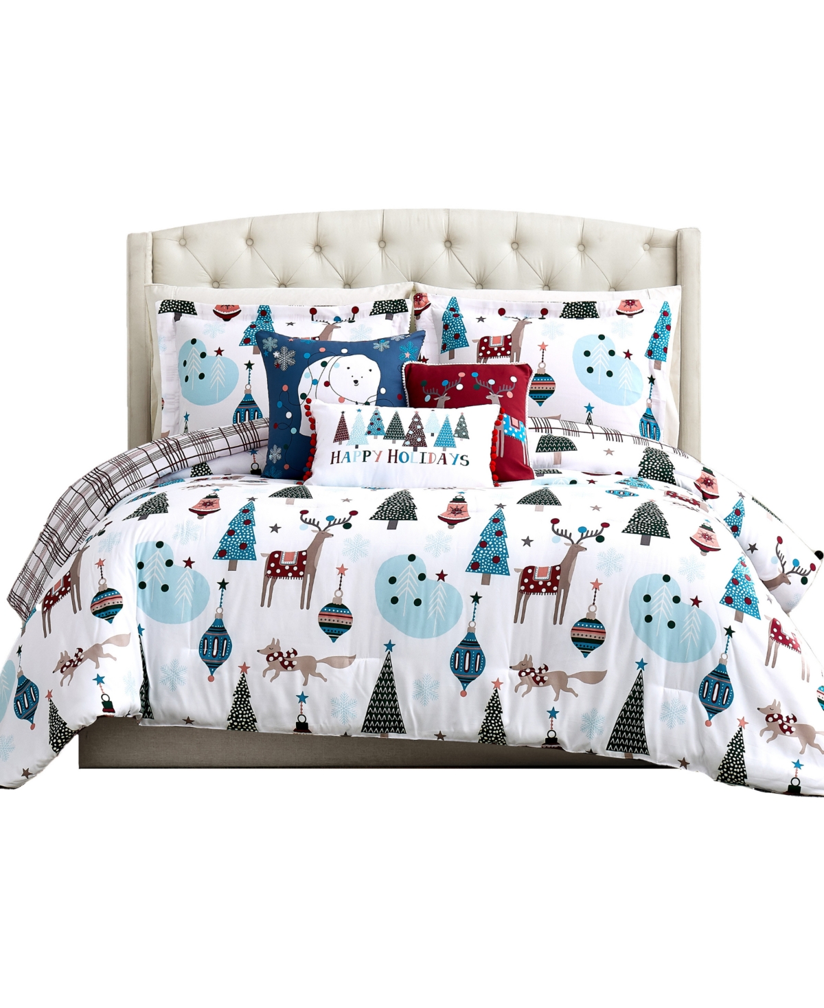 Southshore Fine Linens Winter Wonderland Reversible 6 Piece Comforter Set,