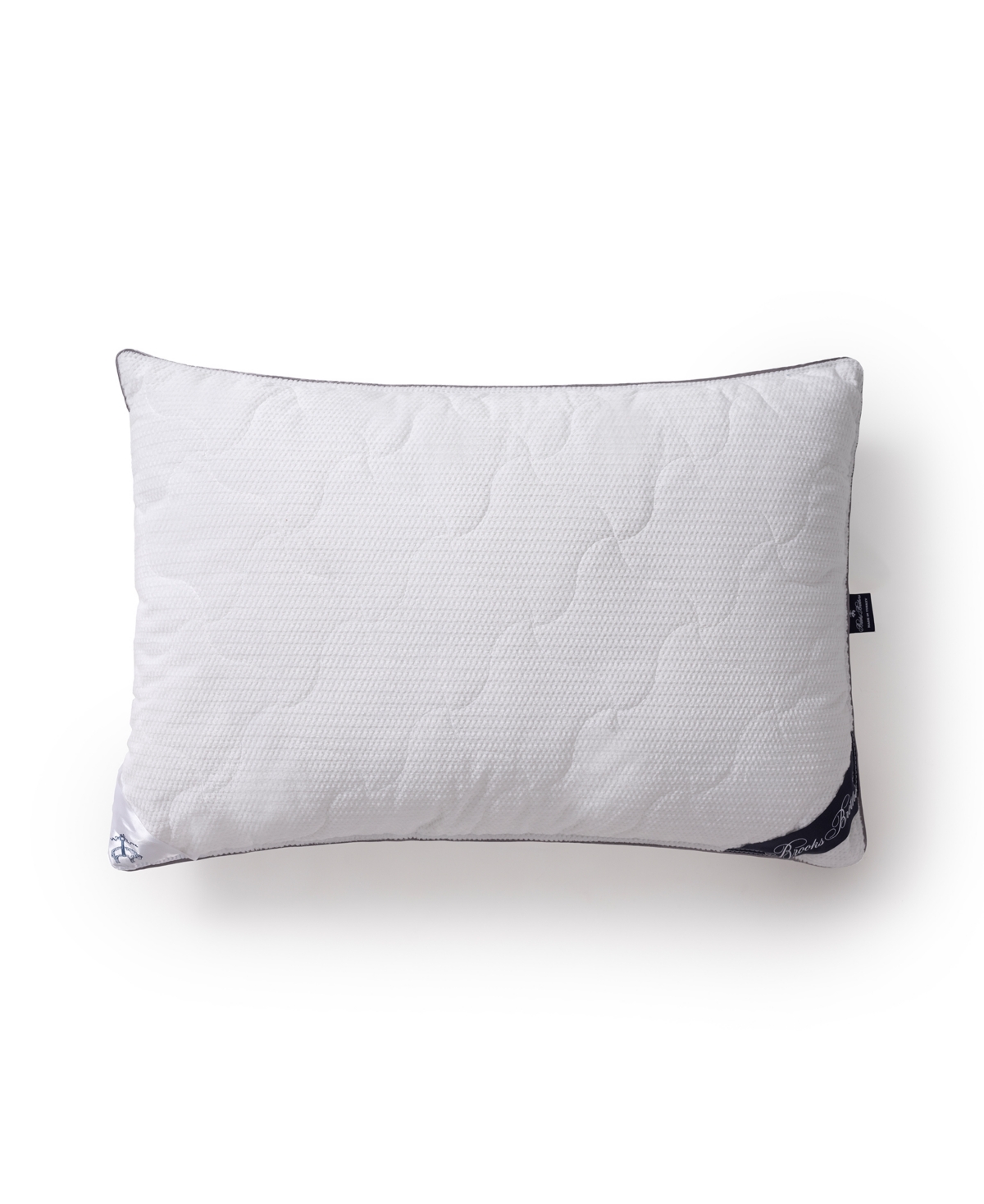 Brooks Brothers Wellsoft Microfiber King Pillow In White