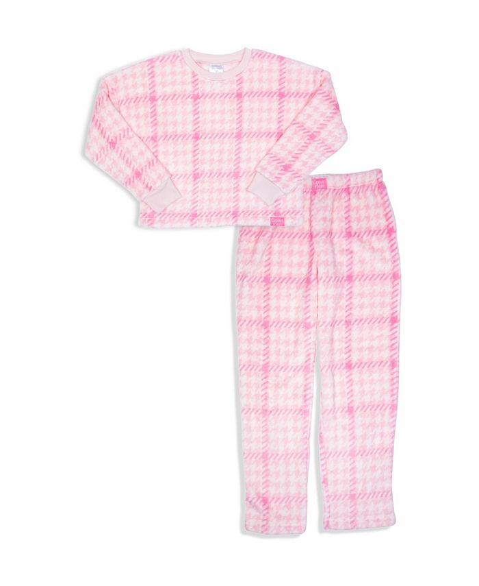 Calvin Klein Little Girls Monogram Fleece Hoodie and Joggers Set, 2 Piece -  Macy's