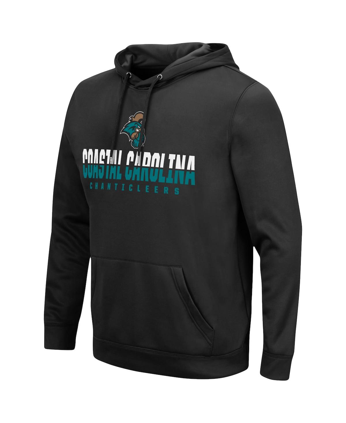 Colosseum Black Coastal Carolina Chanticleers Lantern Pullover Hoodie In Black