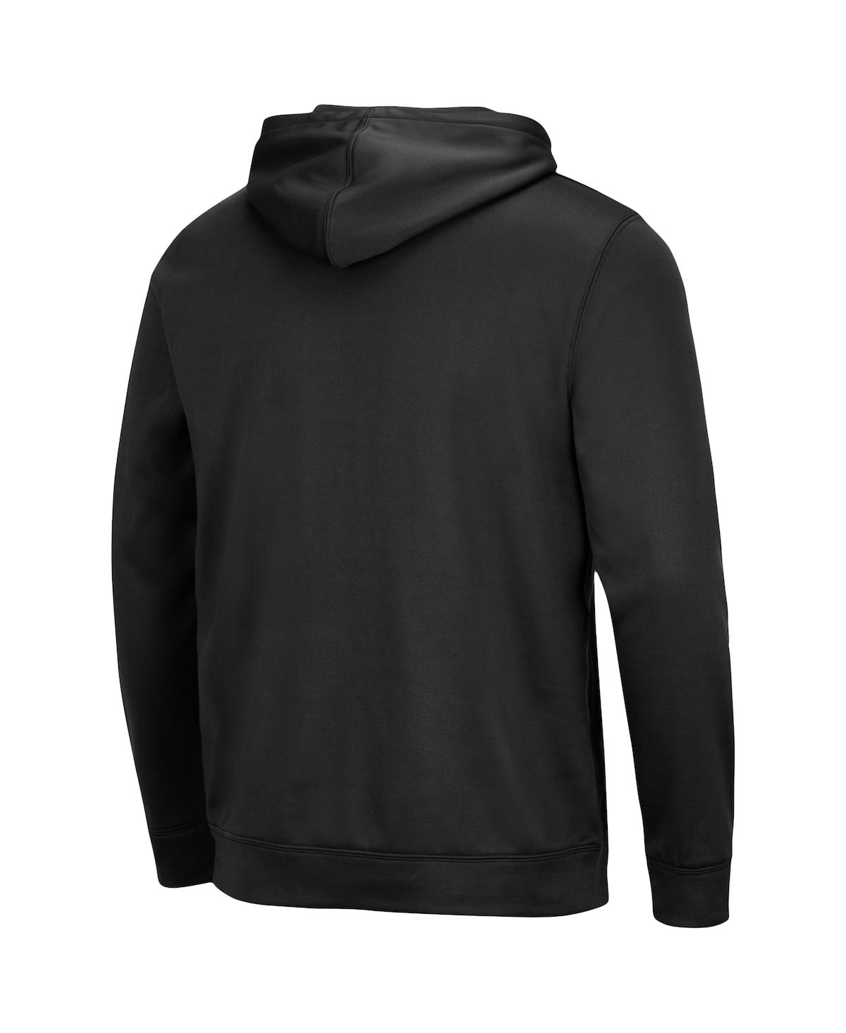 Shop Colosseum Men's  Black Ndsu Bison Blackout 3.0 Pullover Hoodie