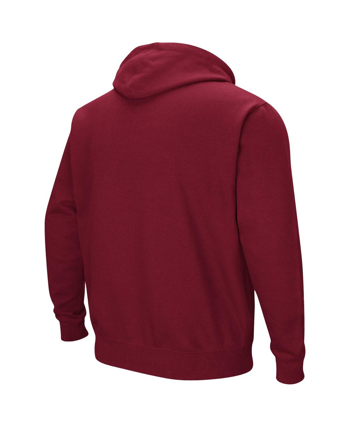 Shop Colosseum Men's  Maroon Umass Minutemen Arch And Logo Pullover Hoodie