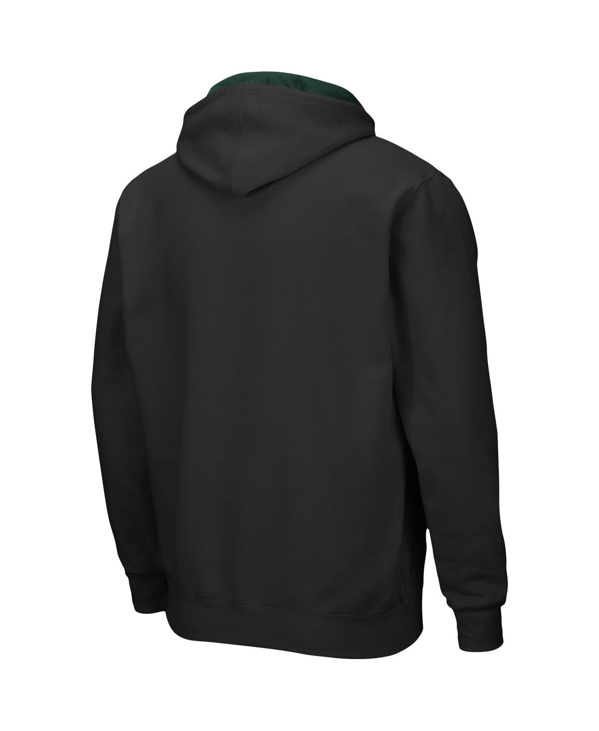 Colosseum Men's Miami Hurricanes Arch Logo 3.0 Pullover Hoodie In Black