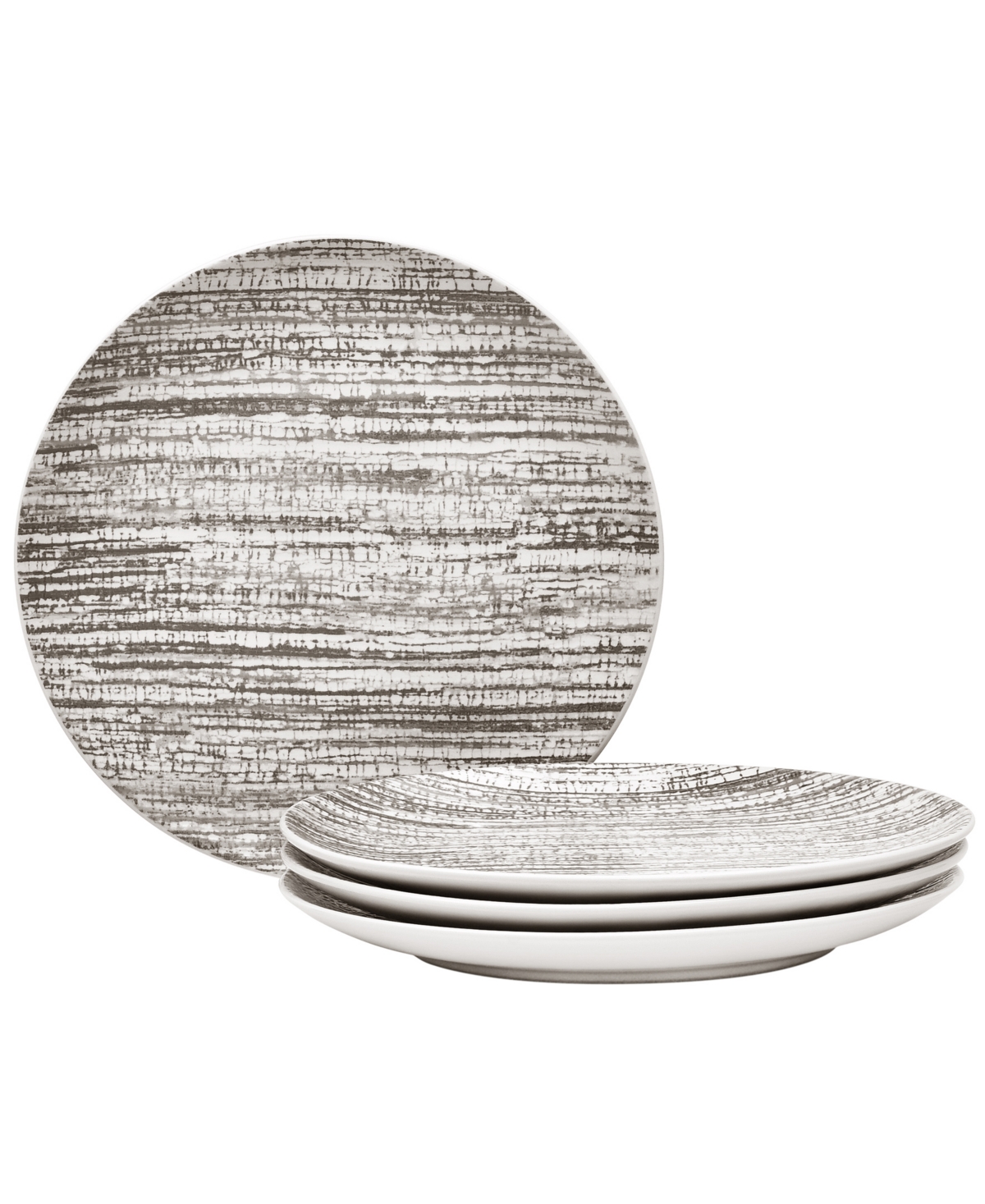 Colorwave Weave Set Of 4 Accent Plates, 8.25" - Slate