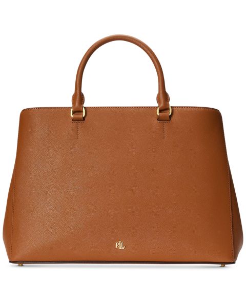 Женские сумки Lauren Ralph Lauren Hanna Large Crosshatch Leather Satchel