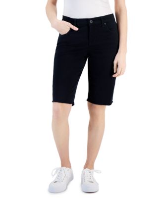 Petite Classic Stretch Studded Hem Bermuda Short