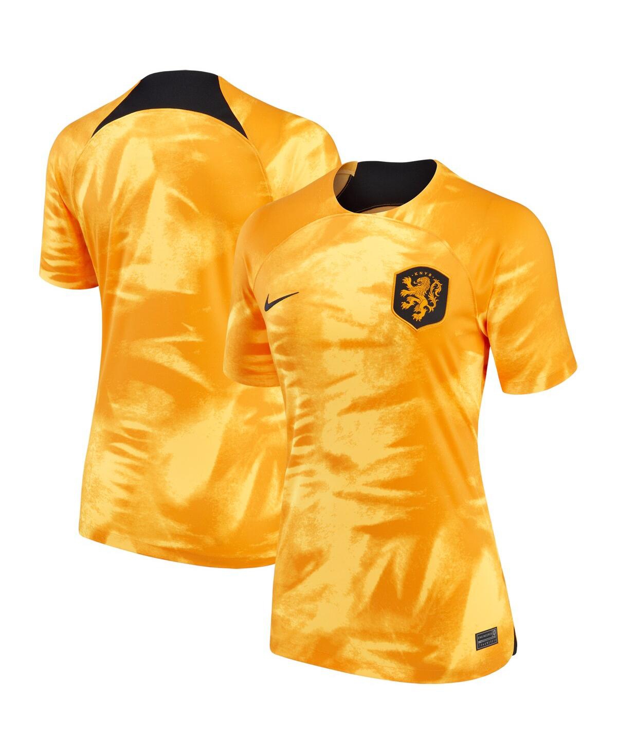 Women's NikeNetherlands National Team 2022/23 Home Breathe Stadium Replica Blank Jersey - Orange