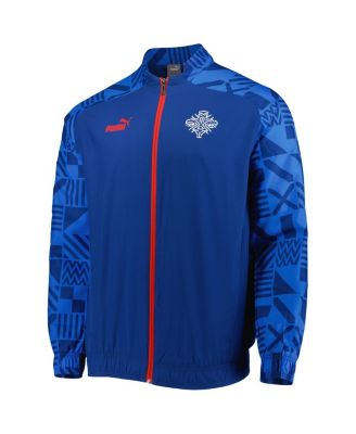 Men's Light Blue Iceland National Team Pre-Match Raglan Full-Zip Training Jacket