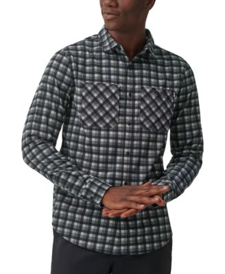 BASS OUTDOOR - Men's Compass Stretch Plaid Button-Down Tech Shirt