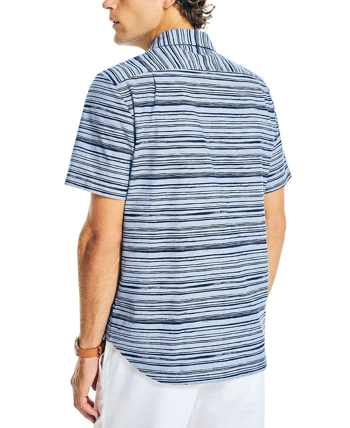 Nautica Men's ClassicFit ShortSleeve Striped Shirt Macy's