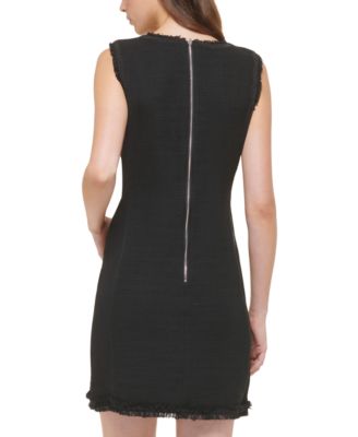 Karl Lagerfeld Paris Pleated Scuba Crepe Dress | Smart Closet