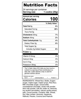 Cookies Mixed Assortment in Large Blue Gift Box, 24 Piece