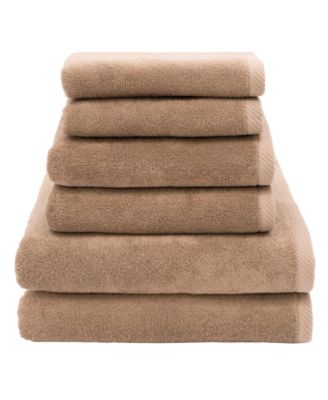 Ediree Turkish Cotton 6 Piece Bath Towel Set